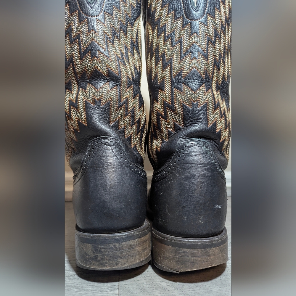 Ariat Tycoon Square Toe Boots Brown Leather - Picture 6 of 10